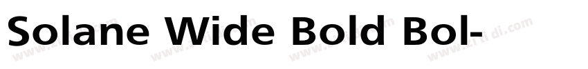 Solane Wide Bold Bol字体转换